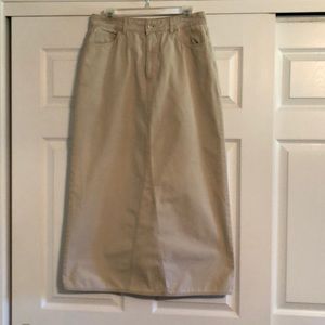 St. John’s Bay khaki skirt size 10